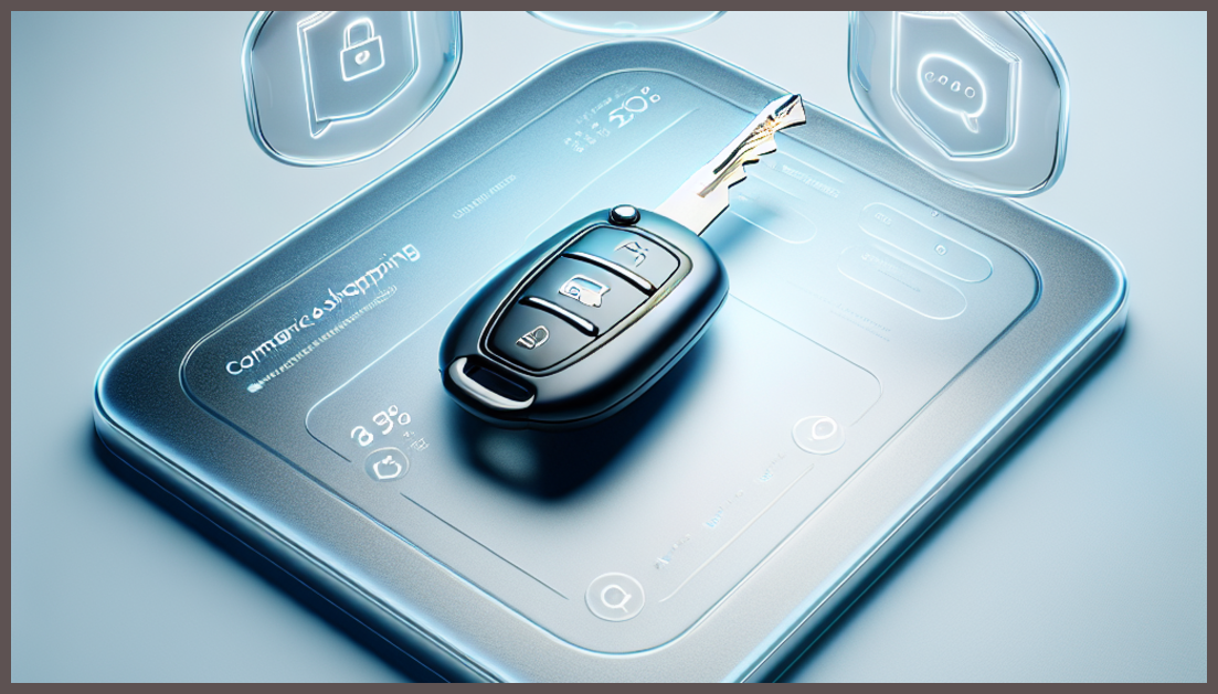 Car key, shield, and quote bubbles symbolize zero down payment car insurance deals