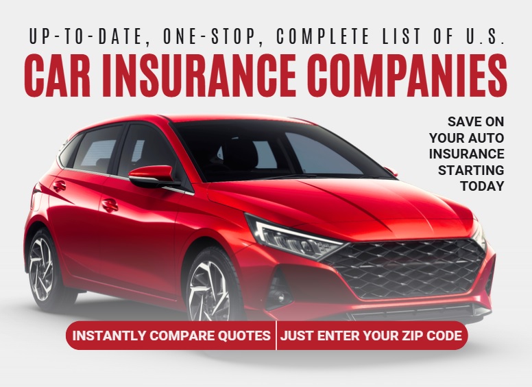 Complete List of Car Insurance Companies