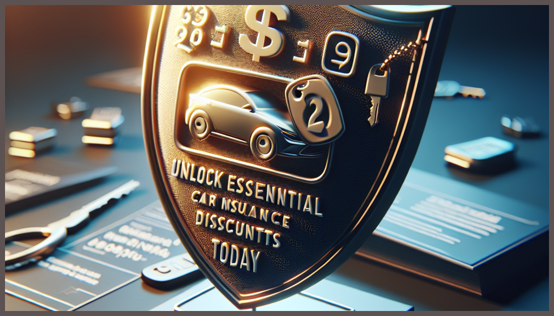 A car shield symbolizing insurance discounts and savings.