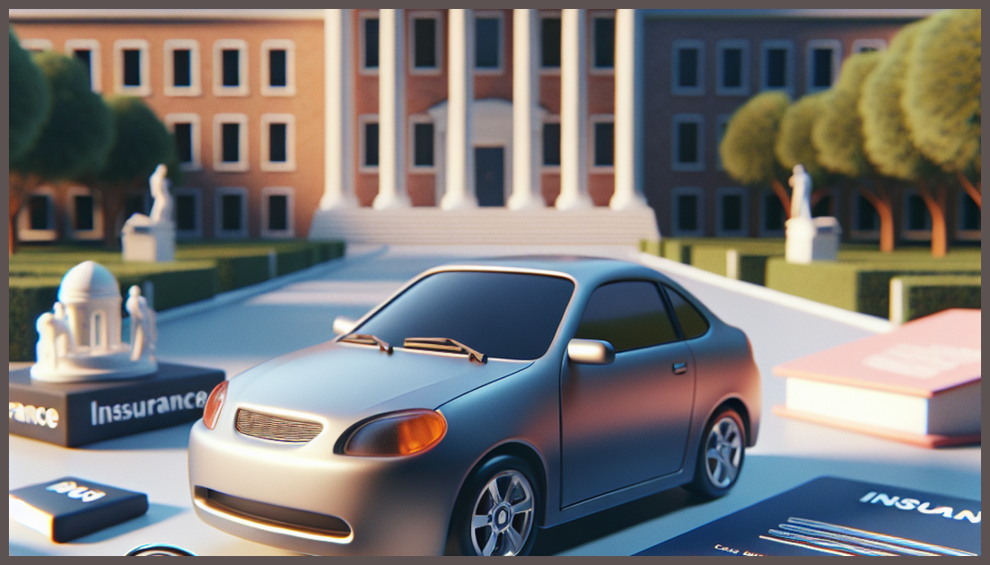 Visual representation of zero down payment car insurance for students.