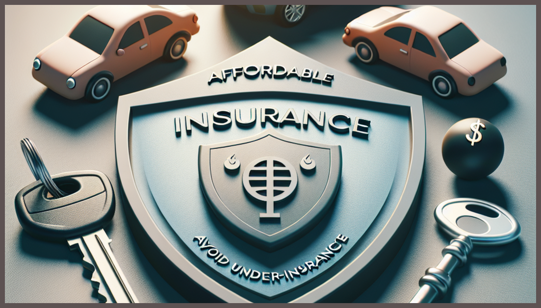 Symbol of trust: car insurance elements and a shield overview.