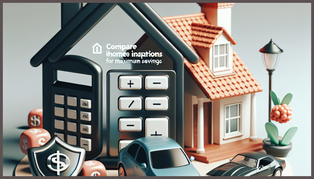 Illustration of home insurance options for cost savings.